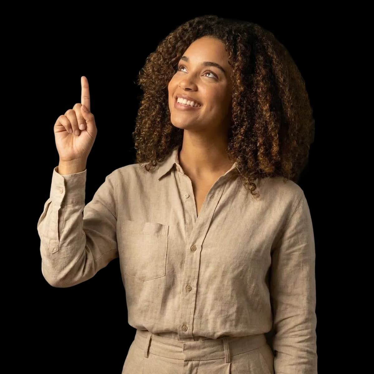 Business professional presenting Saldo